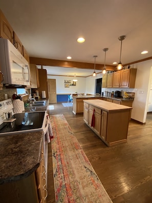 Ample kitchen space
