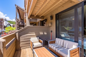 Sunny balcony.