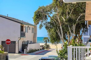 We are only 7 houses from the sand!  You can see the water from front of house