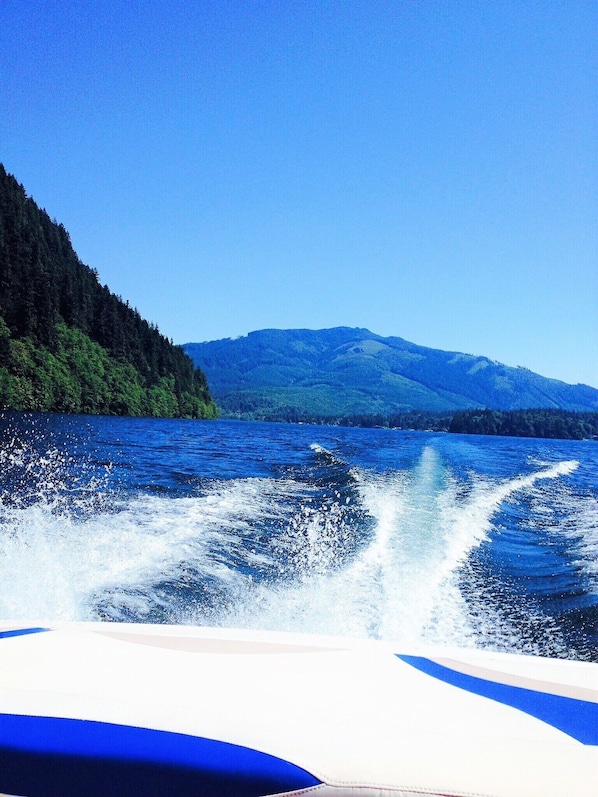 12 miles of beautiful, clean glacier fed water.