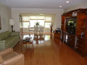 Family room looking to the dining room area.