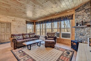 Another angle of the living room and the view!