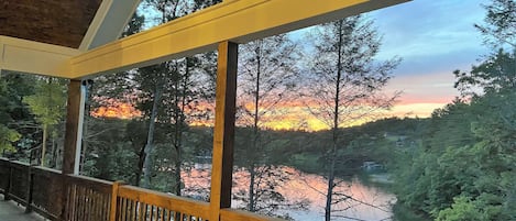 Enjoy the stunning sunsets from the back deck. 