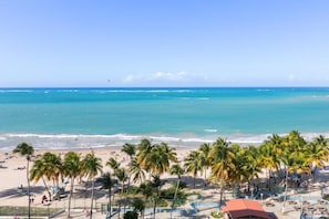 Beautiful Isla Verde Beach, as seen from the balcony