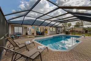 Sun Loungers by Pool