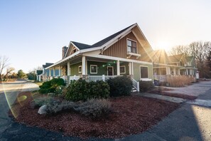 Our house has 3108 sqft with 3 levels and a wrap around porch.