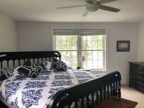 Upstairs master bedroom with beautiful ocean views 