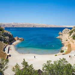 A hidden cove near Karlobag