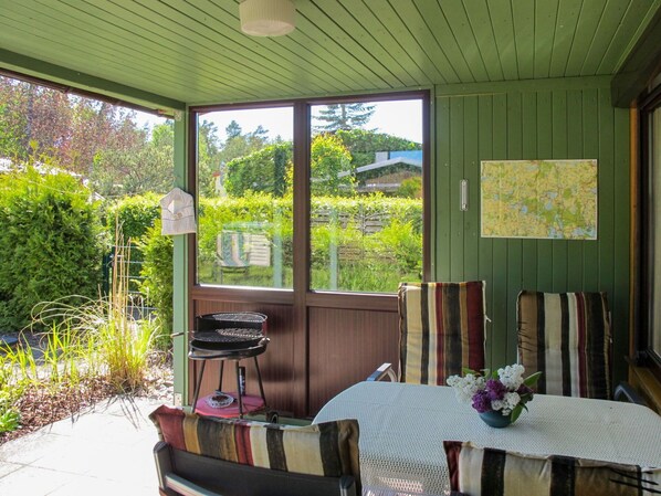 Plant, Property, Table, Furniture, Shade, Window, Building, Lighting, Interior Design, Tree