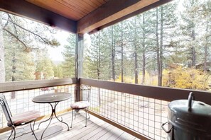 Patio. Nature perfection! please note that there is no BBQ at this home.