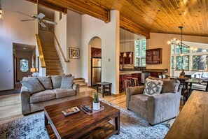 Living area and open floor plan.