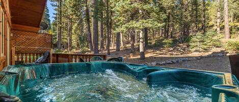 Hot tub views.