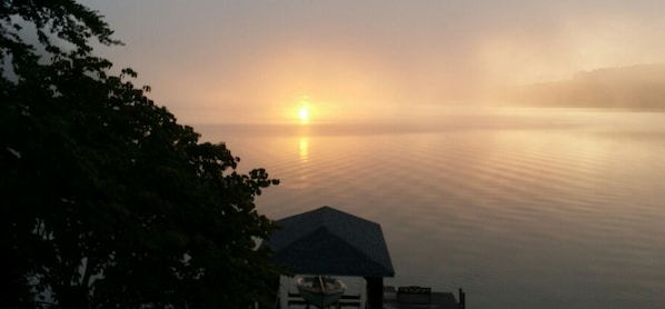 Foggy sun rise over Lake Tellico!