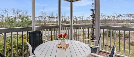 Dining on Screened Deck