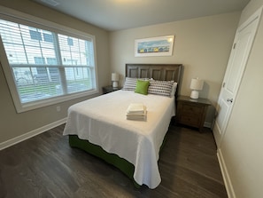 Bedroom #1 on 1st floor with queen bed