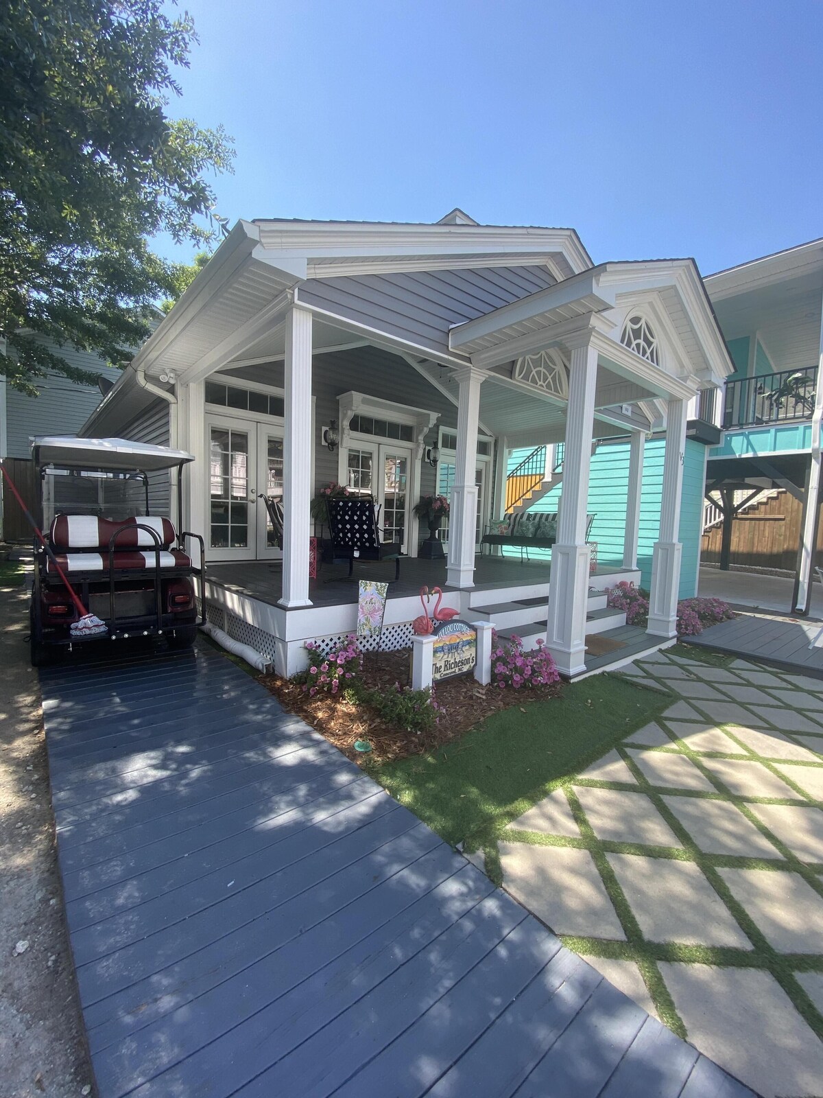 V3 Quiet 2 bed 2 bath cottage in Ocean Lakes with Golfcart