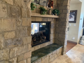 Two-way Fireplace (Kitchen Side)