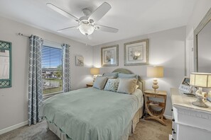 Master Bedroom with Queen Size Bed and Private Master Bath