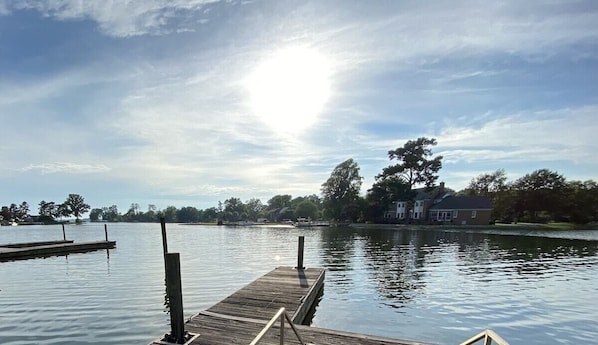 Enjoy our quiet cove, from our private dock and gazebo - your private gateway to lakeside fun!