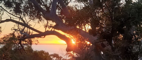 Stunning sunsets from the villa deck