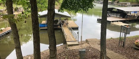 Dock and boat slip!