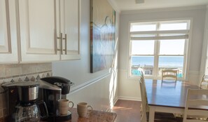 We've got coffee covered with both a Keurig and a traditional pot available.