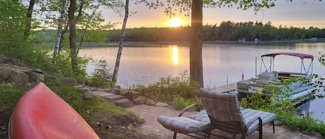 Sunset over the lake