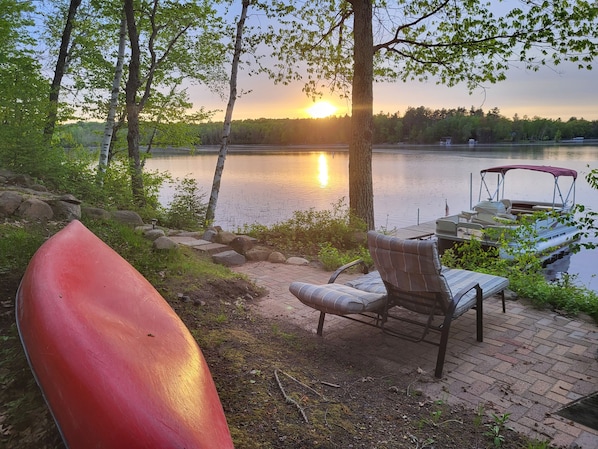 Sunset over the lake