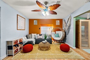 Timeless charm meets Boho comfort...

Relax in the carefully curated living room