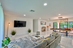 Big open space in the living room.
