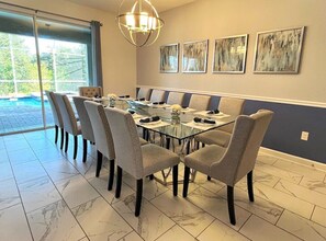 Inviting space, perfect for family meals, game nights, or celebrating special moments.
