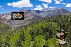 Town of Ouray is located just under the logo representing the ideal location of the home...