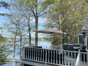 View of the deck from the Master & Guest bedroom deck