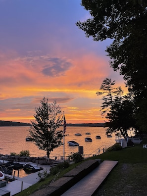Stunning sunset views from the deck