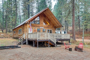 Cabin Exterior | Access Only By Stairs | Keyless Entry