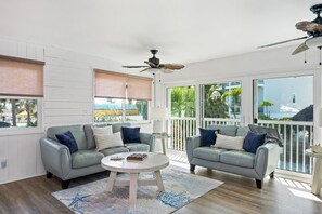 Top floor living room with views