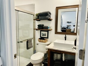 Full bathroom with shower