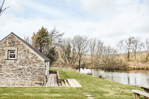 lakeside boathouse