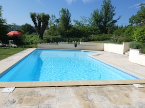 The Salt water pool at Domaine de France