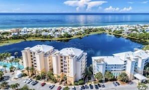 Condo is located in building on right - Carillon Beach Inn