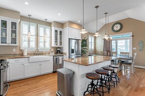 Open concept, beautiful kitchen with large island!