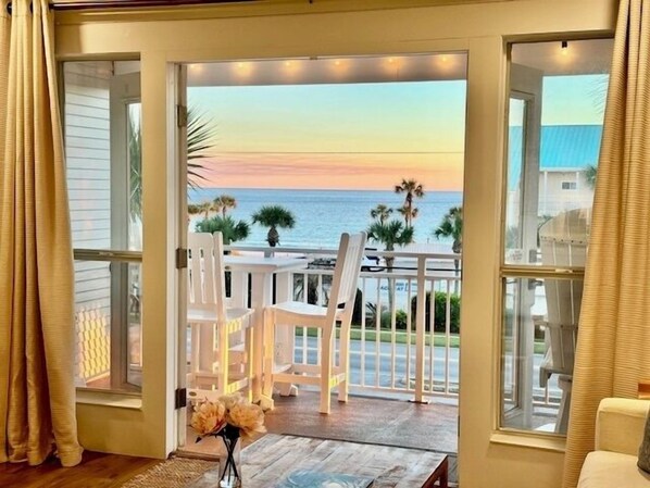 Gorgeous Glowing Sunsets from Your Private Top Floor Balcony!