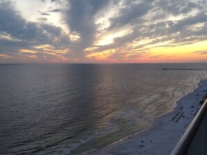 Balcony sunset