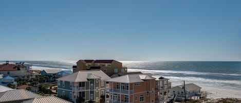 Vista para a praia ou o mar