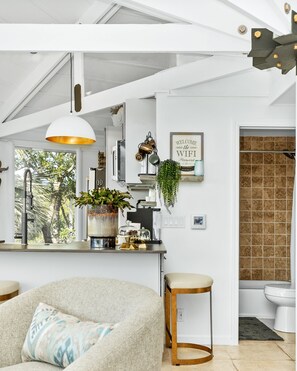 One of two full baths