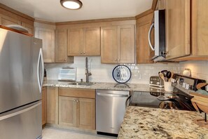 Fully stocked kitchen 