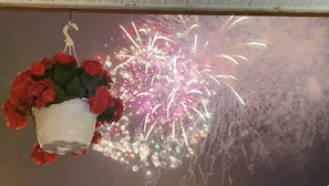 Fireworks from the window