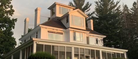 The historic August Grill home on The Hudson River at sunrise.