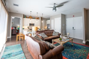 Living Room, Entrance to Queen size Bedroom, Double Door Entrance