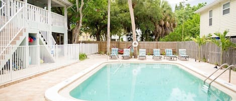 Take a dip in the pool!  Feel free to use our BBQ to make your stay even more fun (and delicious)- everyone loves hamburgers and hotdogs under the patio umbrella set while also enjoying the pool!